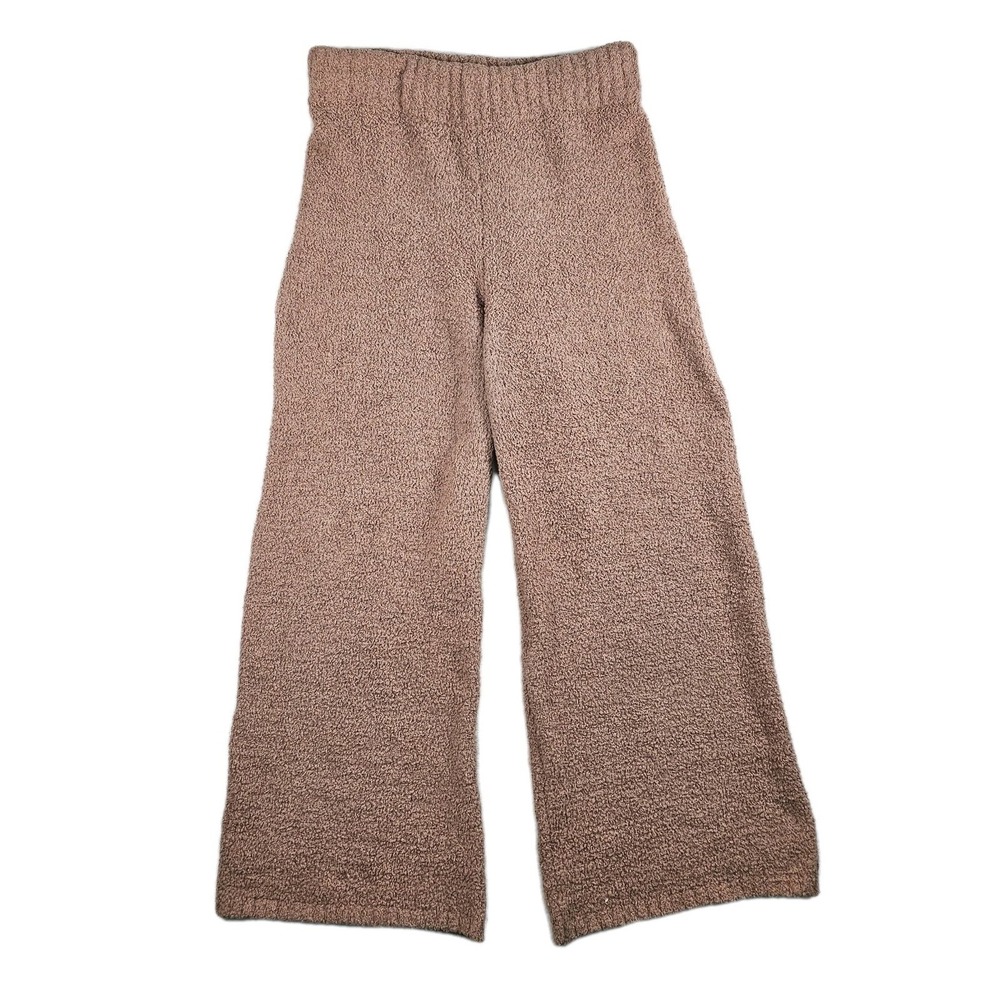 SKIMS Sherpa Cozy Teddy Lounge High Waist Wide Leg Pants Womens Large XL 32x30